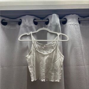 Colsie White Textured Tank Top